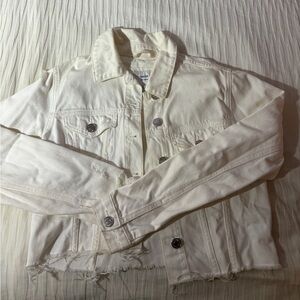 Forever 21 Cream Denim Jacket